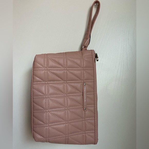 French Connection Bags | Box Quilt Cosmetic Pouch | Color: Rose - Picture 5 of 12